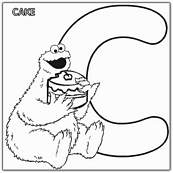 coloriage 1 rue sesame alphabet c